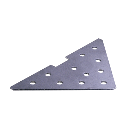 Base trapezoidal de montaje galvanizado