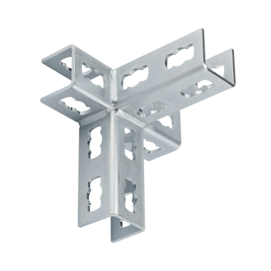 MPR-Conectores 3D tipo S+ Conector central | galvanizado