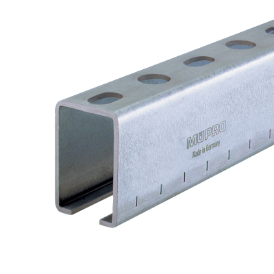 MPC-Carriles de instalación 39/52/2,5 | 6000 mm | galvanizado