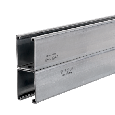 MPR-Carriles de instalación 41/124/2,5 H | 6640 mm | galv. sendzimir